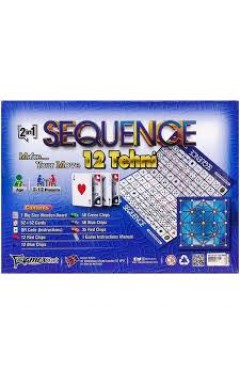 SEQUENCE 2 IN 1 12 TEHNI BOARD GAME 7401